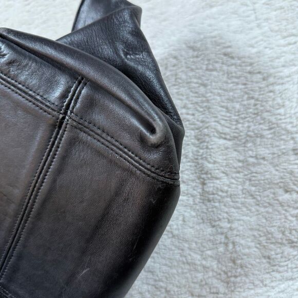 Vintage Coach Black Waverly Small Tote Bag Leather 90s Purse - Picture 5 of 9